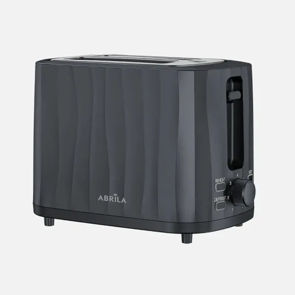 Toaster Ficus 930w Black 7 toasting levels, defrost, auto shut-off, 2 slices, 2 slots, crumb tray 19x26x15,5cm