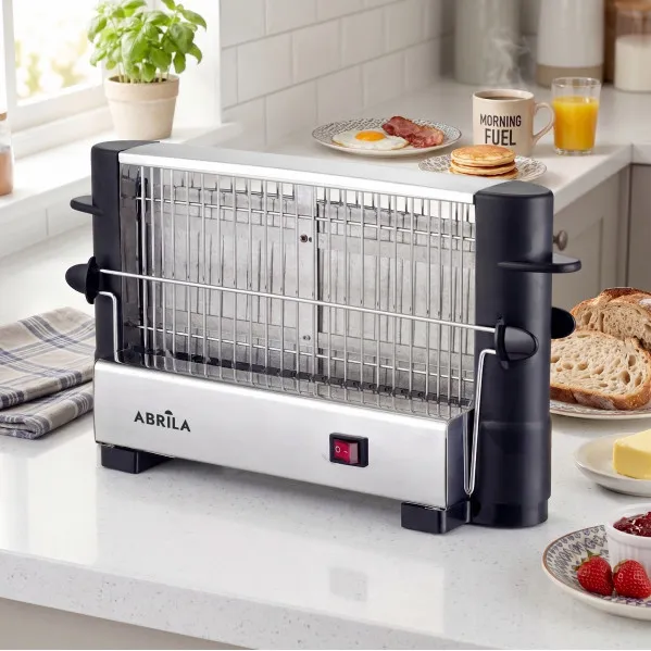 Tostador Narcea 750w Negr/cromo Todo Tipo De Pan Rejilla Seg.ac.inox.doble Tost.17x31x9,5