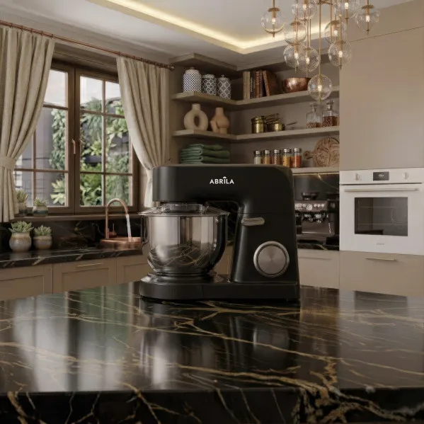 Batidora Amasadora Rocio Negra 1000w 6vel Bol5l Ac.inox.funcion Pulso,c/tapa,antidesliz.29,5x37x24cm