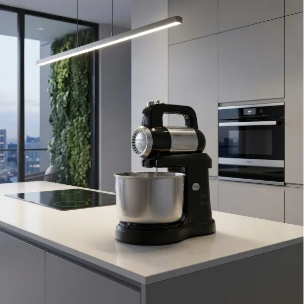 Batidora Amasadora Sirena Negra 500w 5velocidades Mov.planetario Bol3l Ac.inox.pulso,antideslizante 34x31x19cm