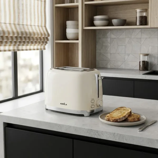 Tostador Pan Yuka 930w Beis 7niv.tost.descongelac Apag.autom.2reb 2ranu.recogemigas 19,5x29x18cm