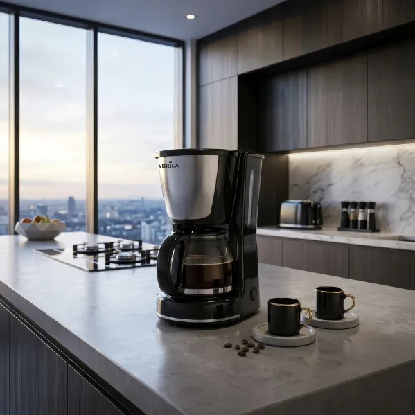 Cafetera De Goteo Wanda 6tazas Negro 550w Filtro Permanente Jarra Cristal 0,75l Placa Calorif. 26,5x10,5x20,5cm