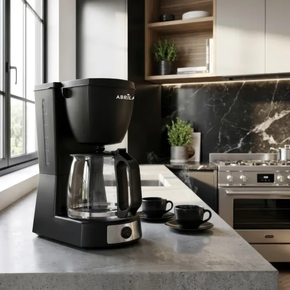 Cafetera De Goteo Valkiria 12tazas Negro 680w Filtro Permanente Jarra Cristal 1,2l Placa Calorif. 29x18x22cm