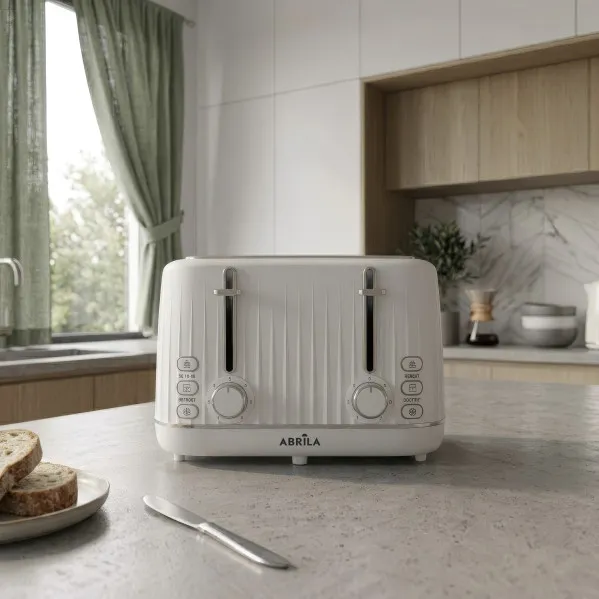 Tostador Pan Jacaranda 1860w Blanco 7niv.tost.descongelac. Apagado Autom.4reban.4ranuras Recogemigas19,5x29x29,5cm