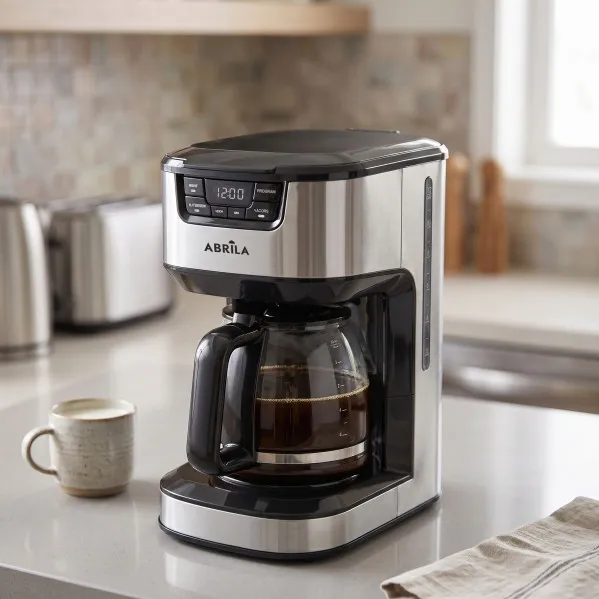 Cafetera De Goteo Briar 15tazas Negro/acero 1000w Filtro Permanente Jarra Cristal1,8L C/dosificador 34,5x19,5x27cm 