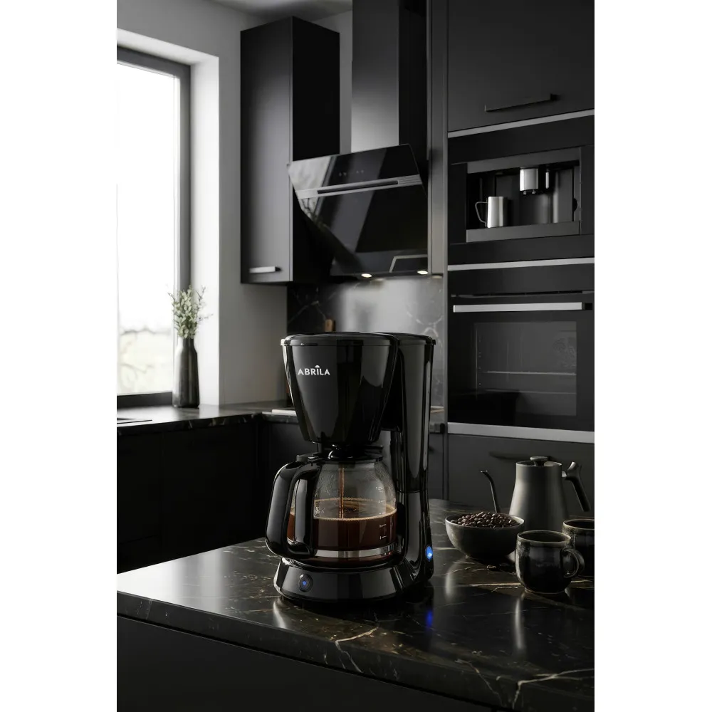 Cafetera De Goteo Pecas 15tazas Negro 1000w Filtro Permanente.Jarra Cristal 1,8l Antigoteo 31x17x27,5cm