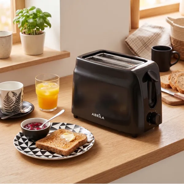 Tostador Pan Cofio 750w Negro 7niv.tostado 2ranuras  Apag.autom.bandeja Recogemigas.16x24x14cm