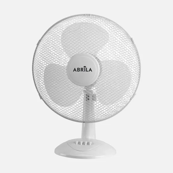 Fan Table lamp Cape Big White 3 Vel. 40w  Oscillating 3 Sails Whites 53x43x25 Cm