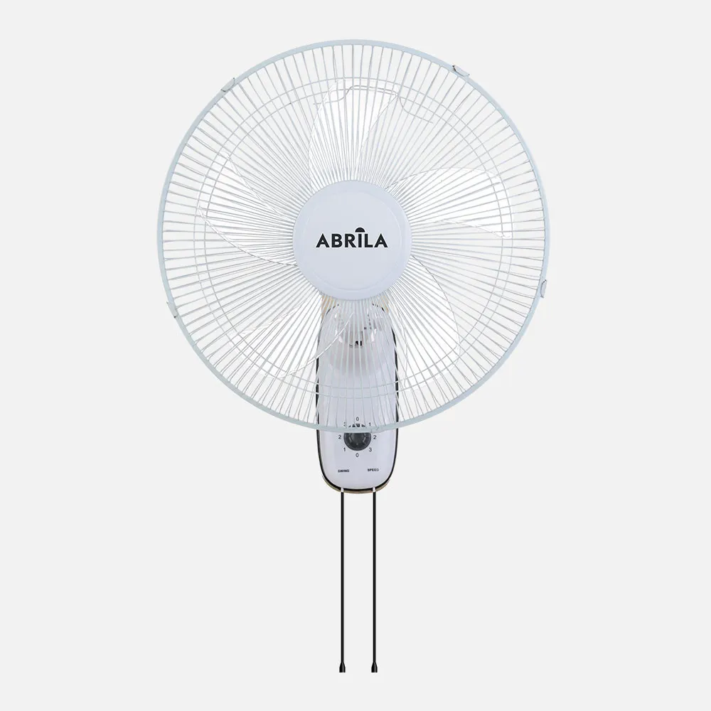 Ventilador Pared Cudo Blanco 3 Vel. 45w  Oscilante 5 Aspas Transp. 53x43x30 Cm
