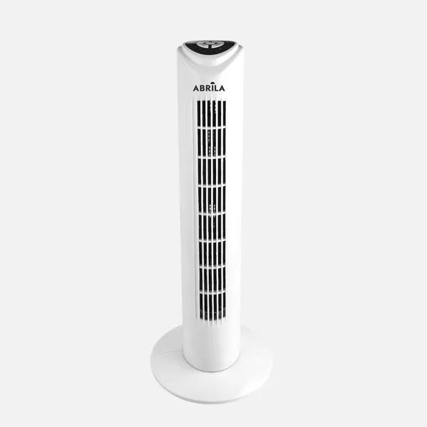 Ventilador De Torre Tuka Blanco 3 Vel 50w C/remoto  Oscilante Temporizador  80x25x25 Cm