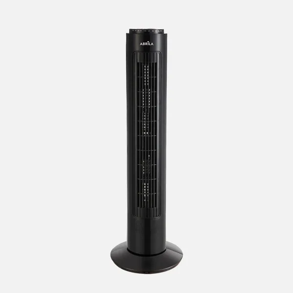 Ventilador De Torre Picaro Negro 3vel 50w C/remoto Temporizador,fijo Y Rotatorio 74x22x22cm