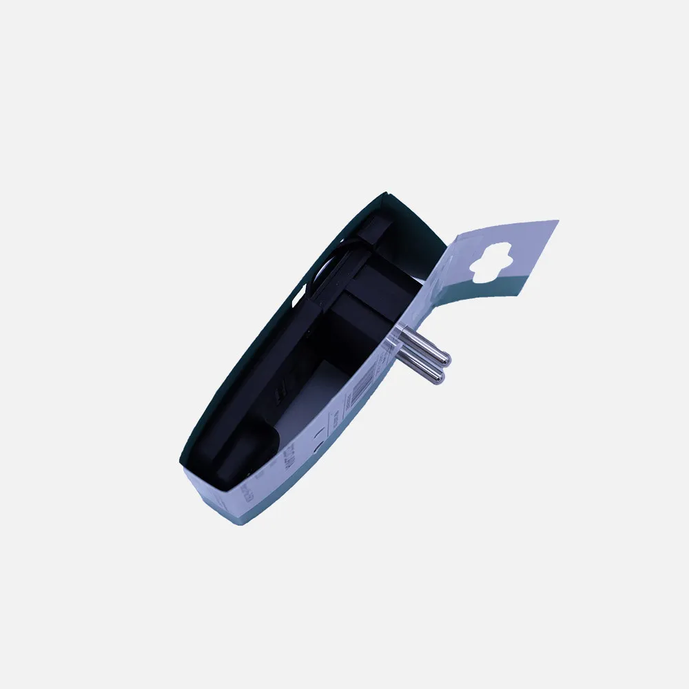 260001209 - Eco Clavija Blister Mod1 2p+e 16a 230v Negra 9x5x5cm