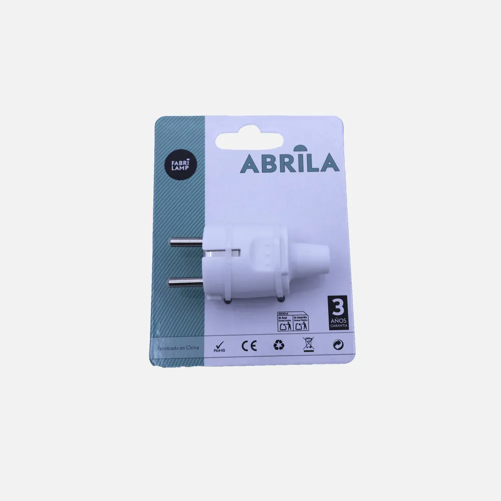 260003201 - Eco Clavija Blister Mod3 2p+e 16a 230v Blanca 4x4x8cm