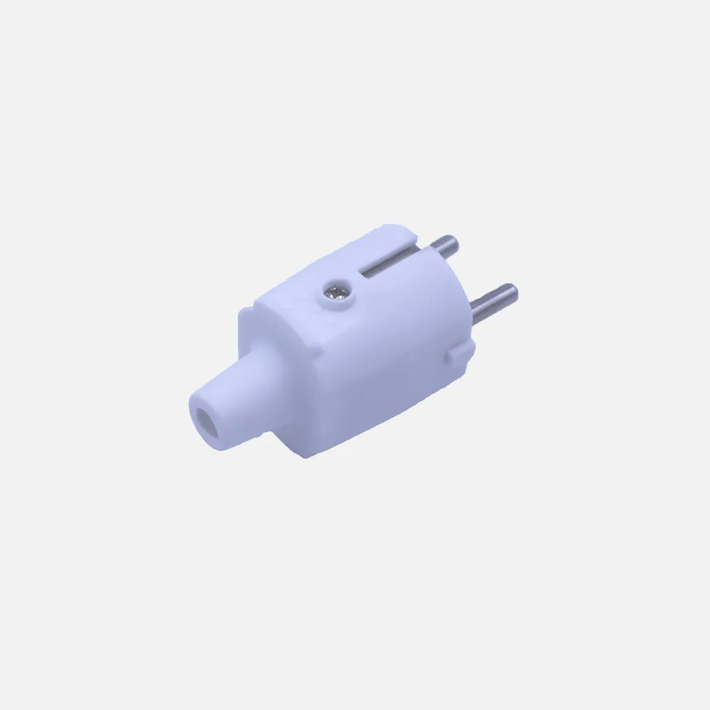Eco Clavija Blister Mod3 2p+e 16a 230v Blanca 4x4x8cm