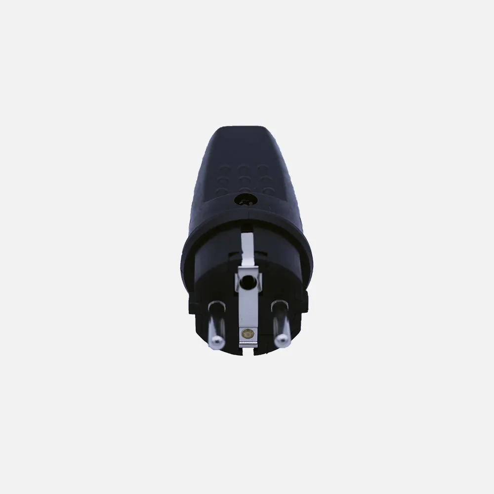 Eco Clavija Retractil Mod7 2p+e 16a 230v Negra Ip44  4x4x11cm