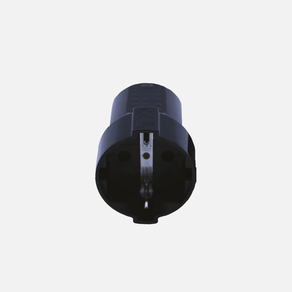 Eco Base Aerea Retractil Mod1 2p+e 16a 230v Negra 5x4x6cm