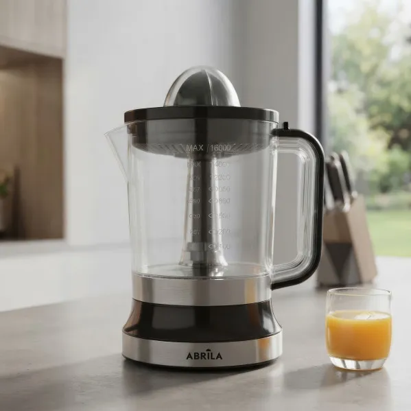Juicer Citr.kaki Nero/steel 120w 1,6l Rotation 2faces 2cones,encendico/turn Autom.antideslizante 28x22x15,5cm
