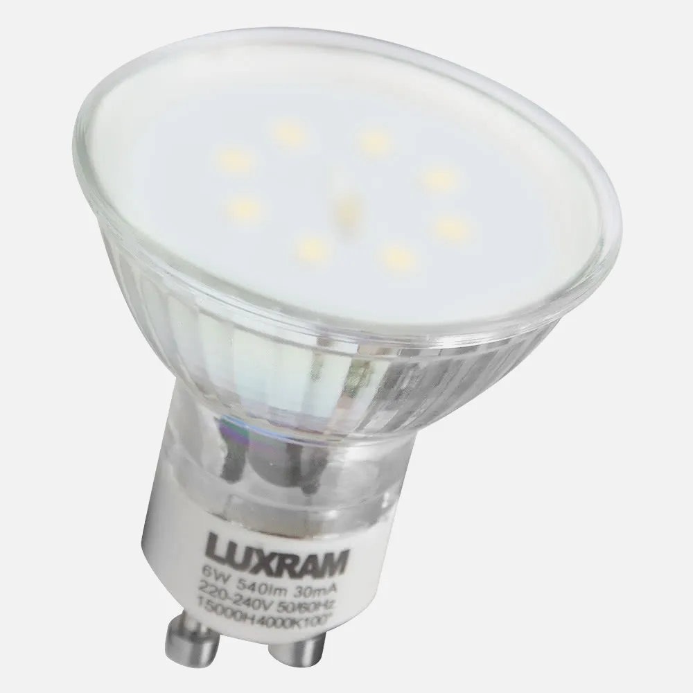 Gu10 Halo Led Plus 230v 6w 100º 540l 4000k 53x50d