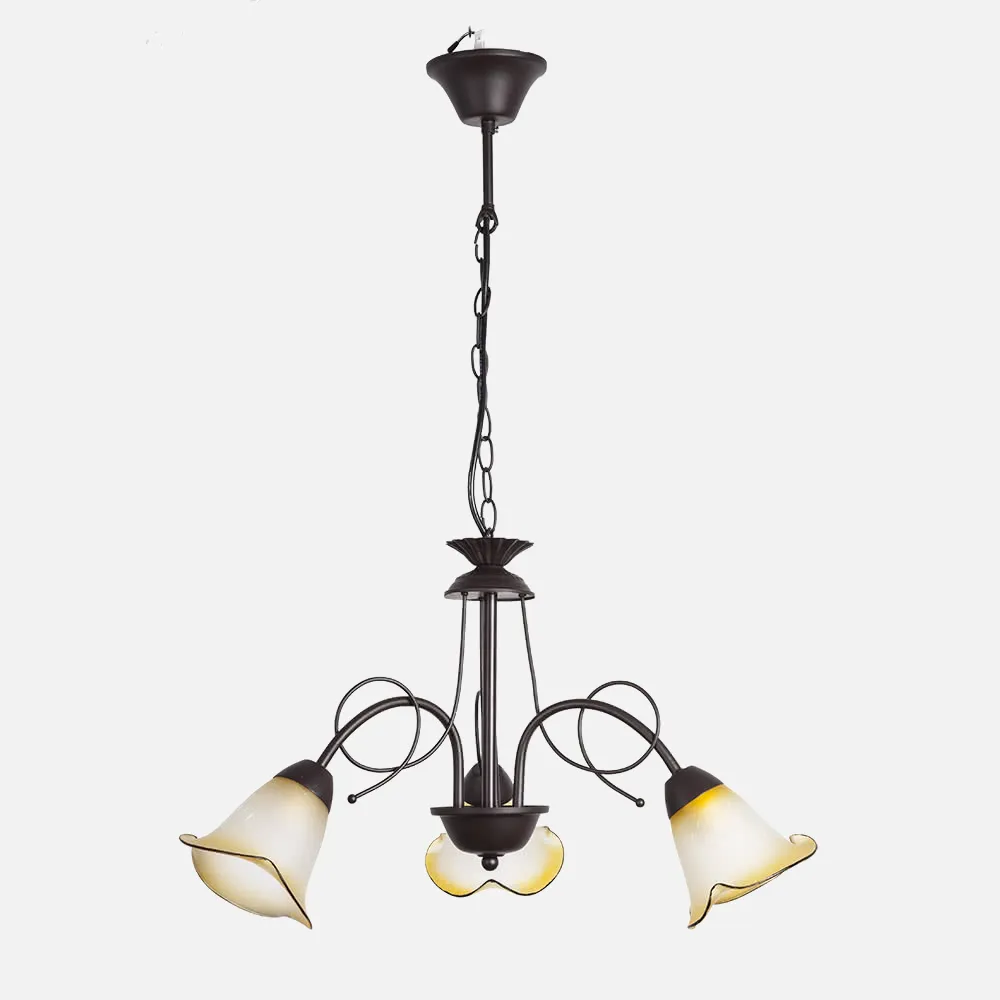 Lampara Serie Marsella 3xe14 Marron 40x48d