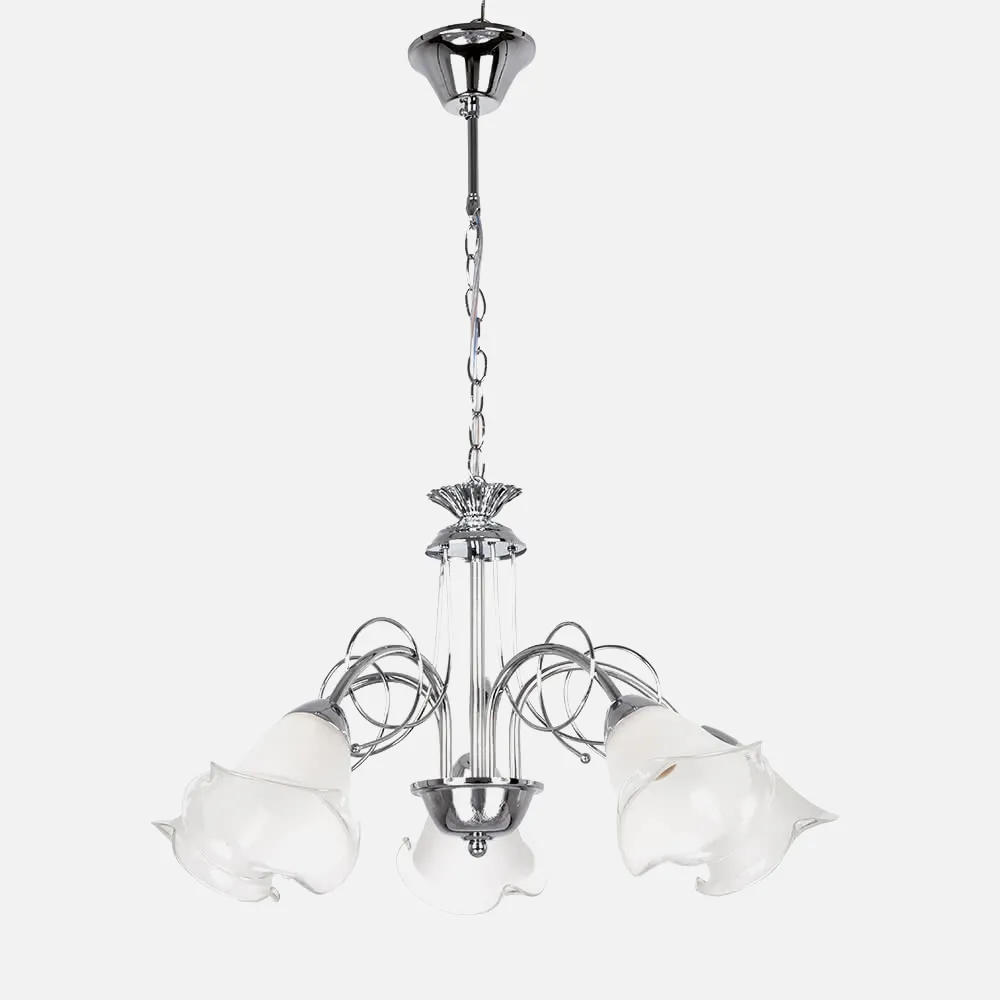 Lampara Serie Marsella 5xe14 Cromo  40x57d