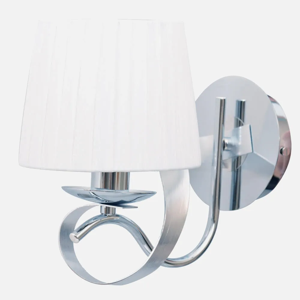 Aplique Serie Cleveland Cromo/plata 1xe14 23x15