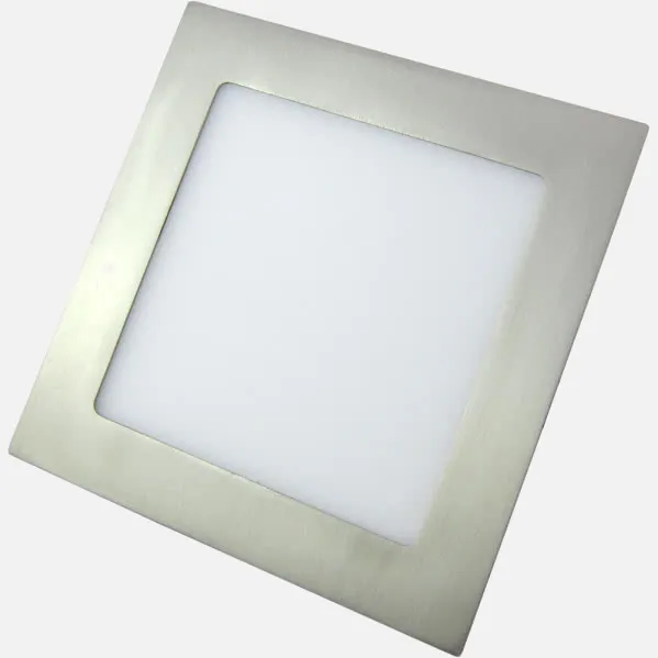Downlight 12w 4000k Cuadrado Agamenon 990lm Niquel 2x17x17 Cm Corte 15x15 Cm
