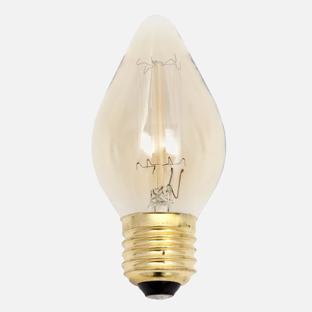 Bombilla Incandescencia Vintage Vela 25w E27 35dx128 Calida
