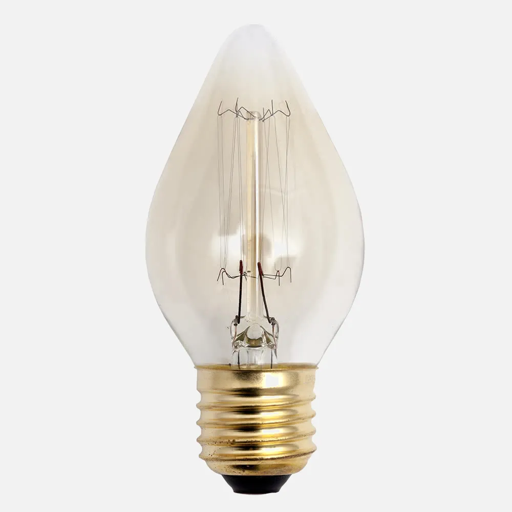 Bombilla Incandescencia Vintage Vela 40w E27 35dx128 Calida