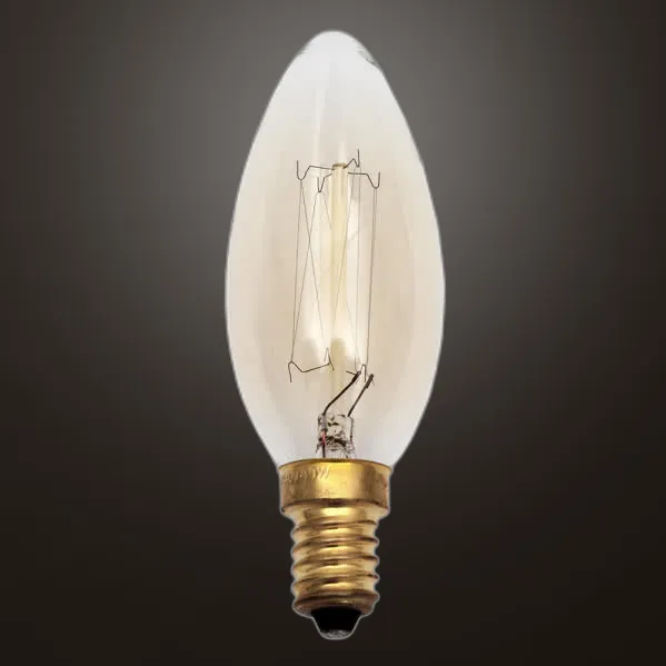 Bulb Incandescent Vintage Candle 25w E14 35dx96 Warm