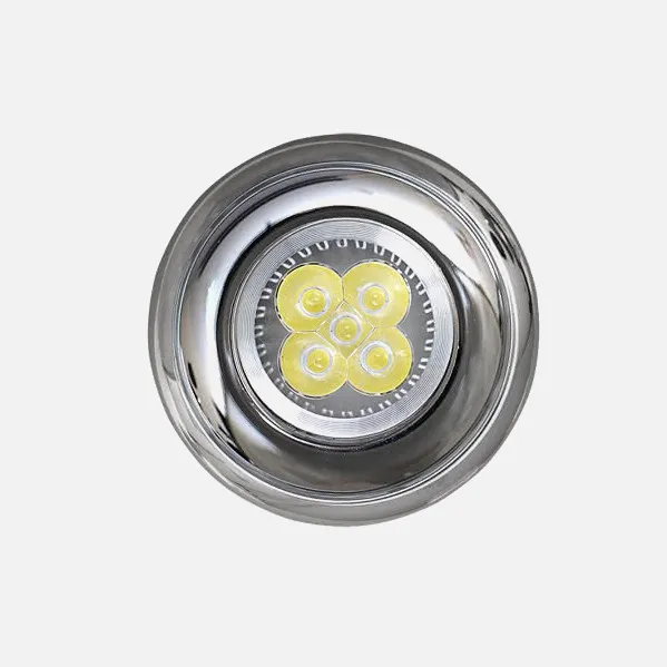 Recessed downlight Alfa Chrome Round 1xgu10 4x9x9cm Cut-out 7,4d Carries Lamp Ceramic Included