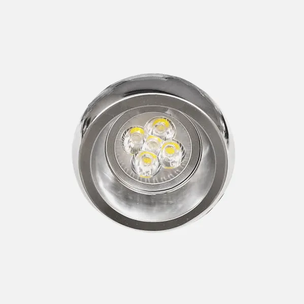 Recessed downlight Beta Chrome Round. 1xgu10 5x9x9cm Cut-out 7,4d Carries Lamp Ceramic Included