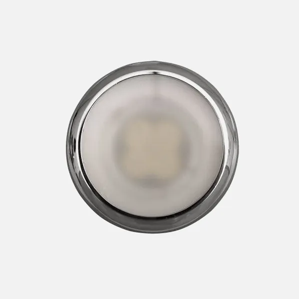 Recessed downlight Delta Chrome Round 1xgu10 4x9x9cm  Cut-out7,4D C/diffuser And Carries Lamp Ceramic Included
