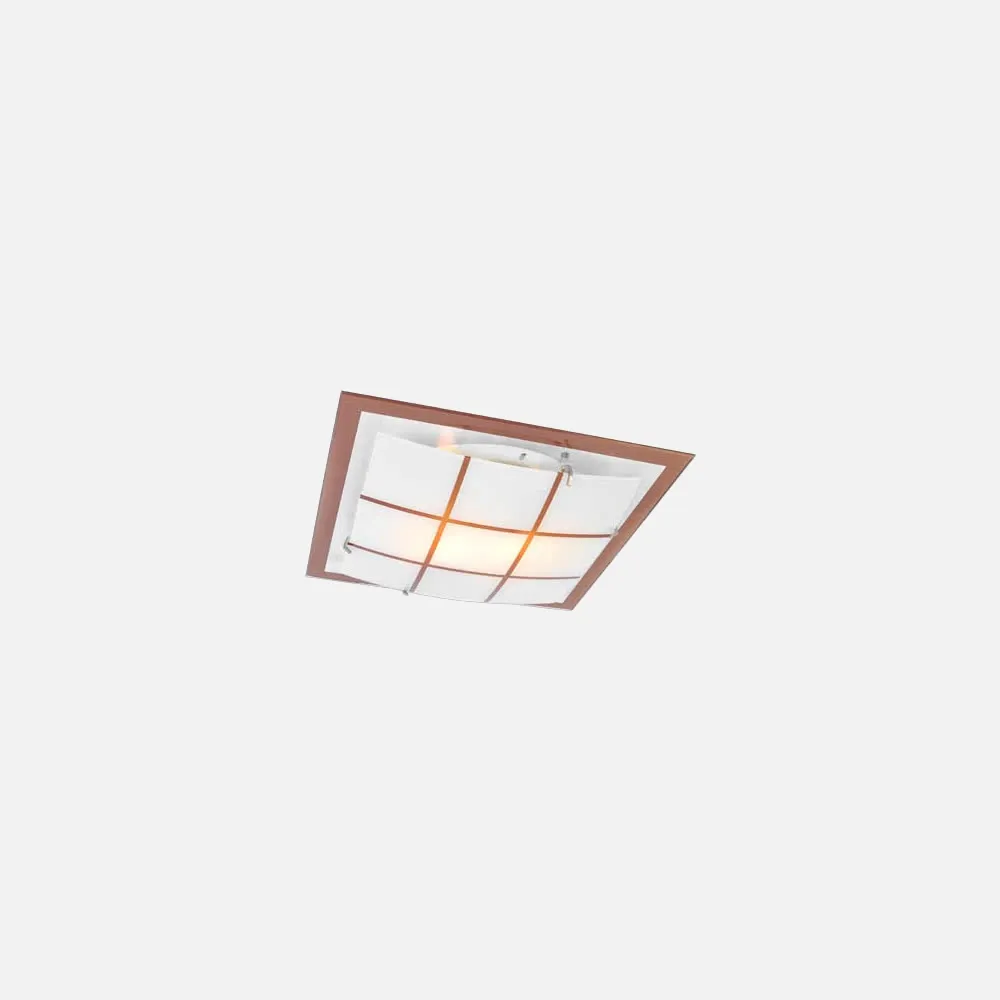 Plafon Serie Inca 2xe27 Marron (32x32x9)