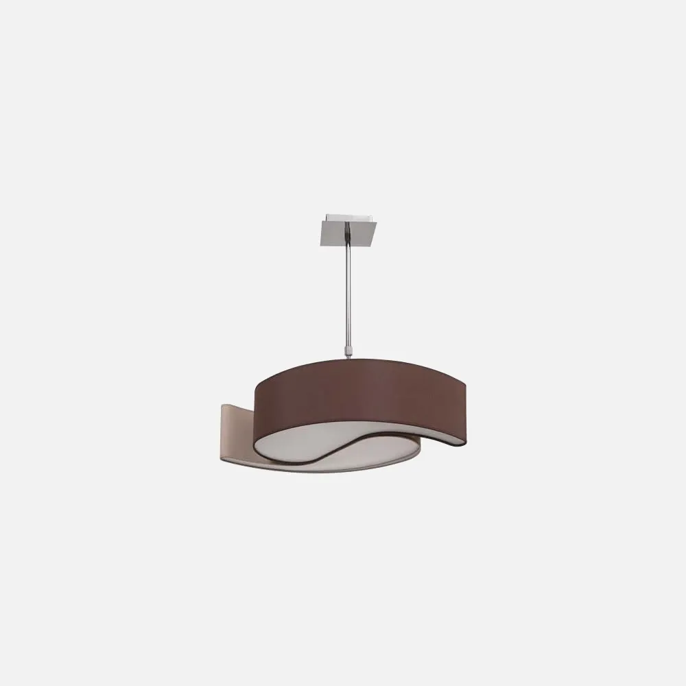Lampara Grand. Serie Ying-yang Marron/topo 2xe14 (regx76)