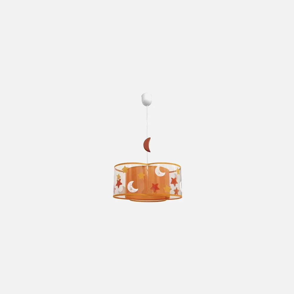 039593504 - Pendant light Children's Astros Orange 1xe27 (regx35)