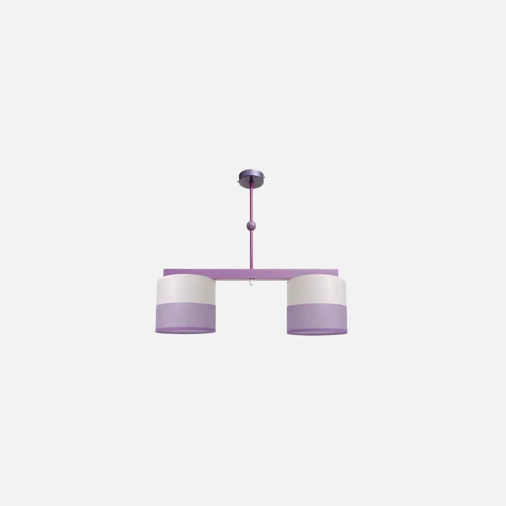 Lampara Infantil Serie Colores Lila 2xe14 (50x55)