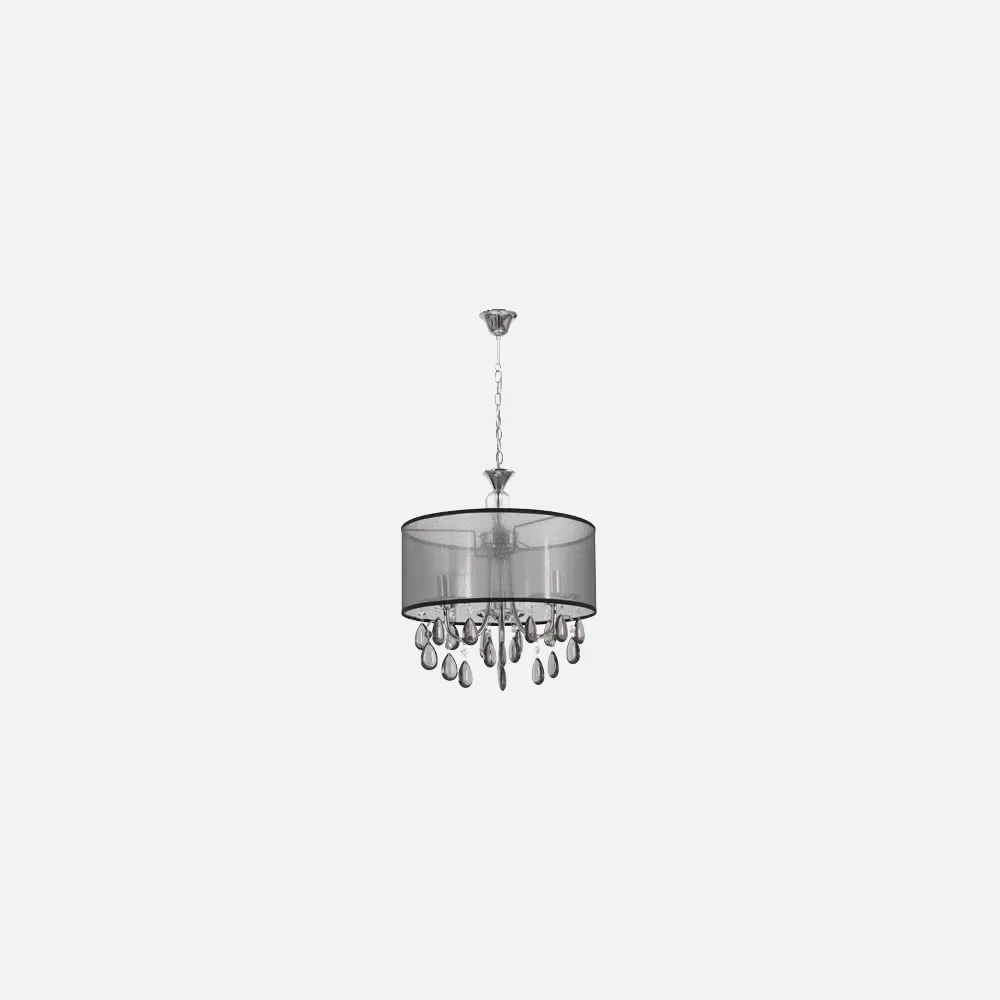 Colgante Serie Zulmira Cromo/negro 5xe14 (45x44)