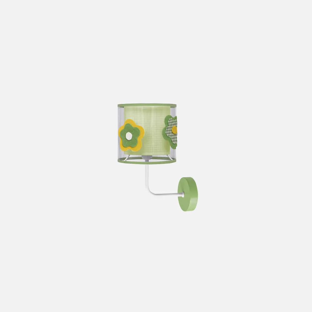 Aplique Infantil Serie Flor Verde 1xe14 (28x19)