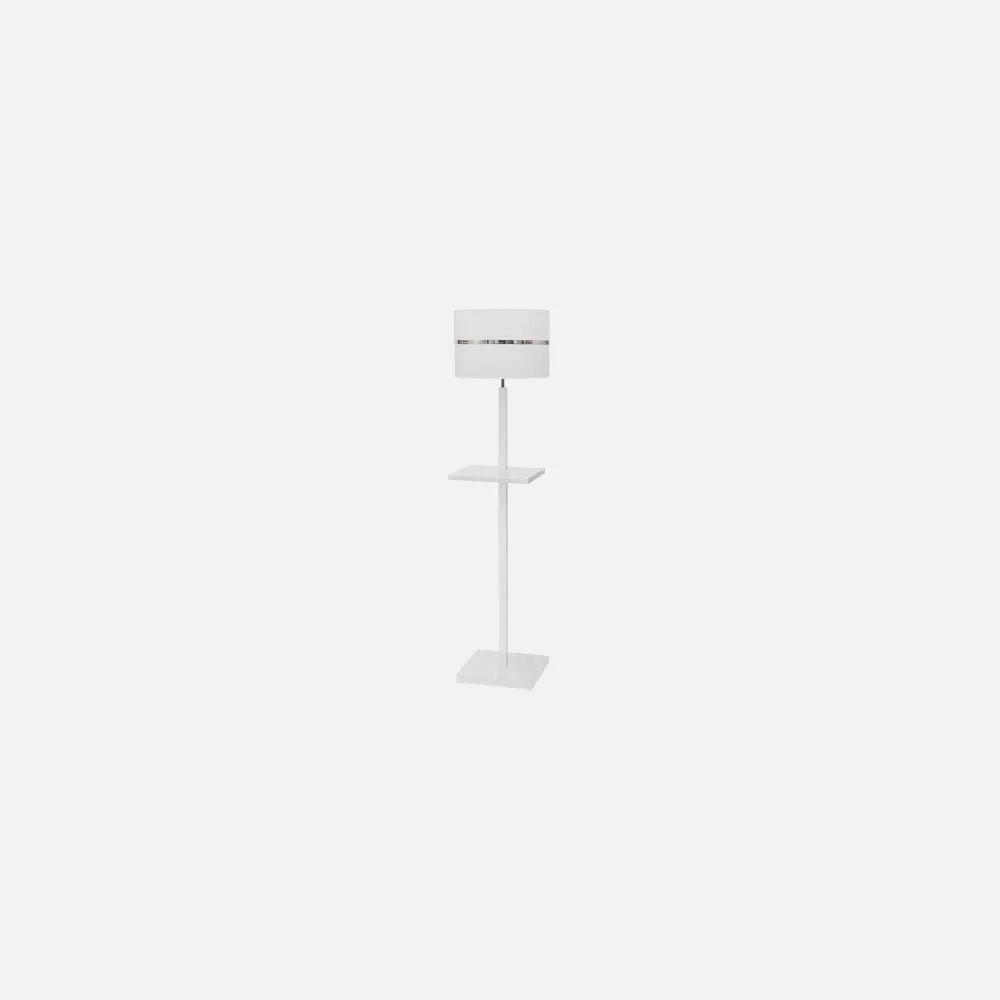 Pie Salon Con Mesa Serie Caribe Blanco 1xe27 141x35d