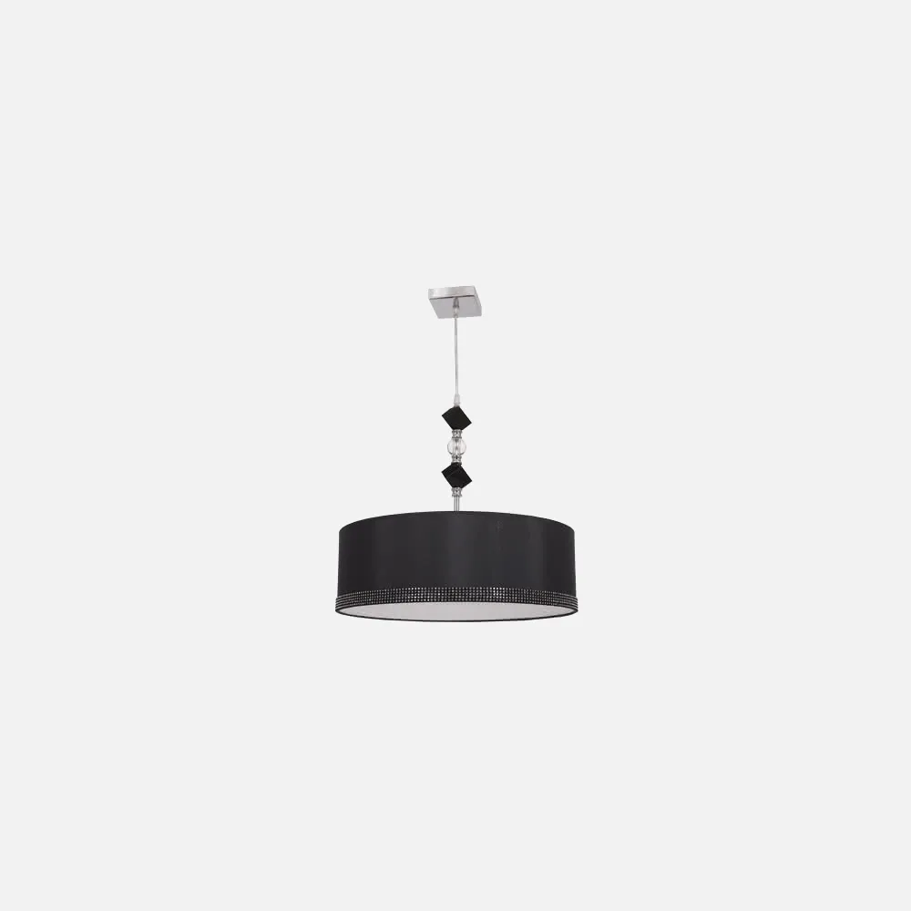 Colgante 60 D Serie Myconos Negro 2xe27 (regx60d)