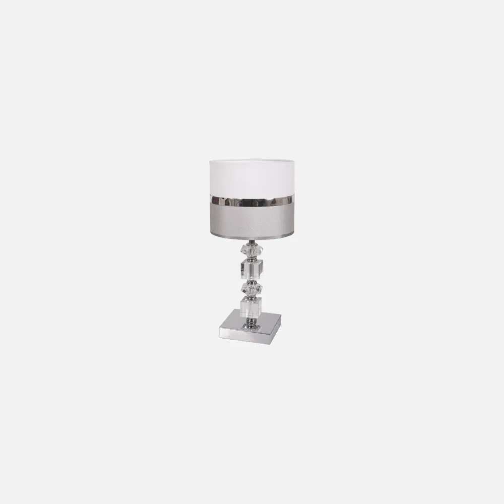 Sobremesa Milos Blanco/gris 1xe27 (37x17)