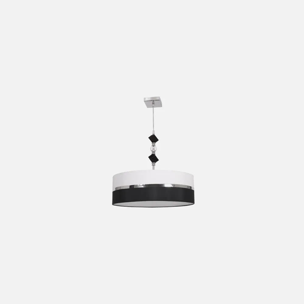 Colgante 45 D Serie Milos Negro/blanco 2xe27 (regx45 D)