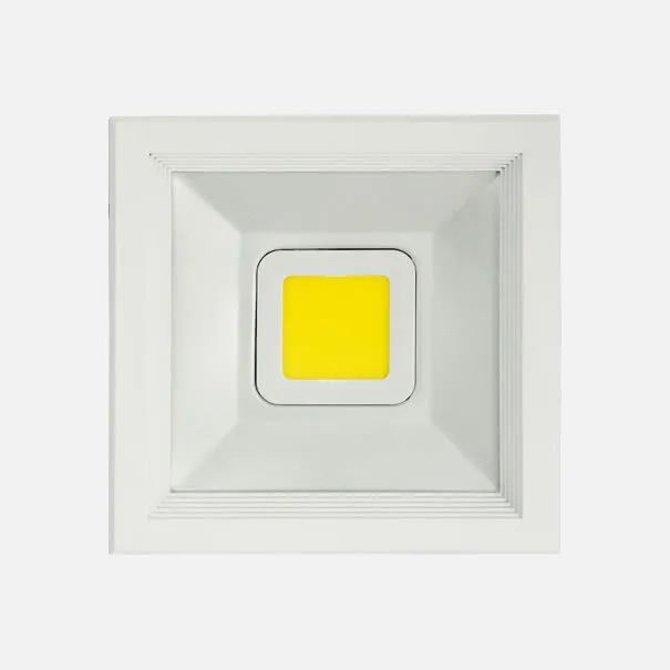 049382001 - Downlight Sq. Poseidon Led 20w 2000lm White 19x19x8 6500k