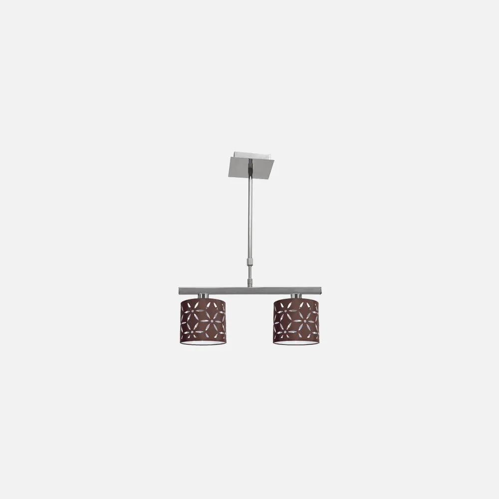 Lampara Serie Ipanema 2xe14 Marron Regx42