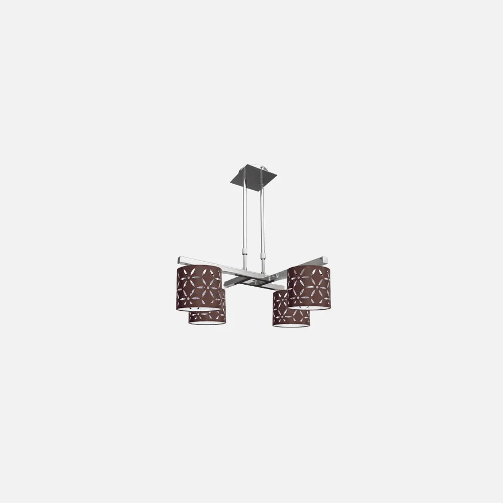 Lampara Serie Ipanema 4xe14 Marron Regx60