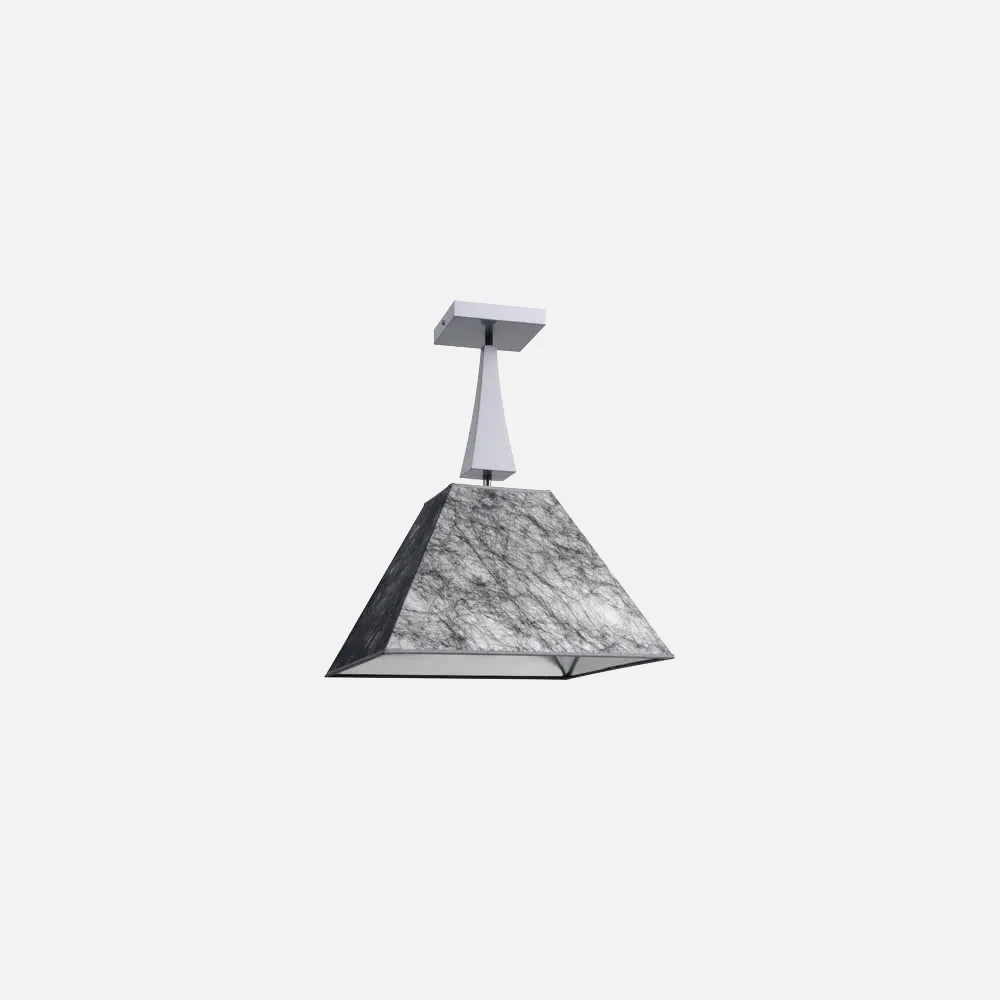 Colgante Peq. Serie Barbados Gris 1xe27  49x35