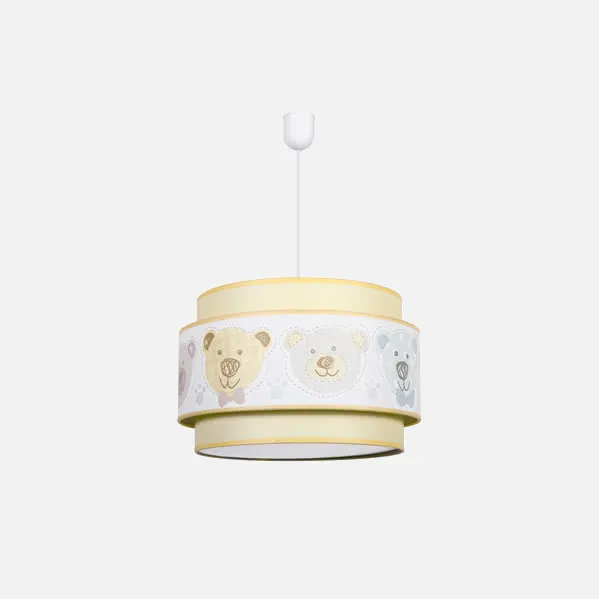 Panda Pastel Yellow Pendant 1xe27 Regx35d