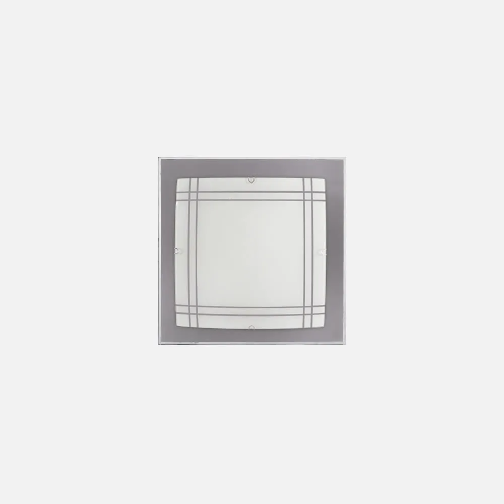 Plafon Serie Egipto Plata Led 15w 1200 Lm (32x32x6)