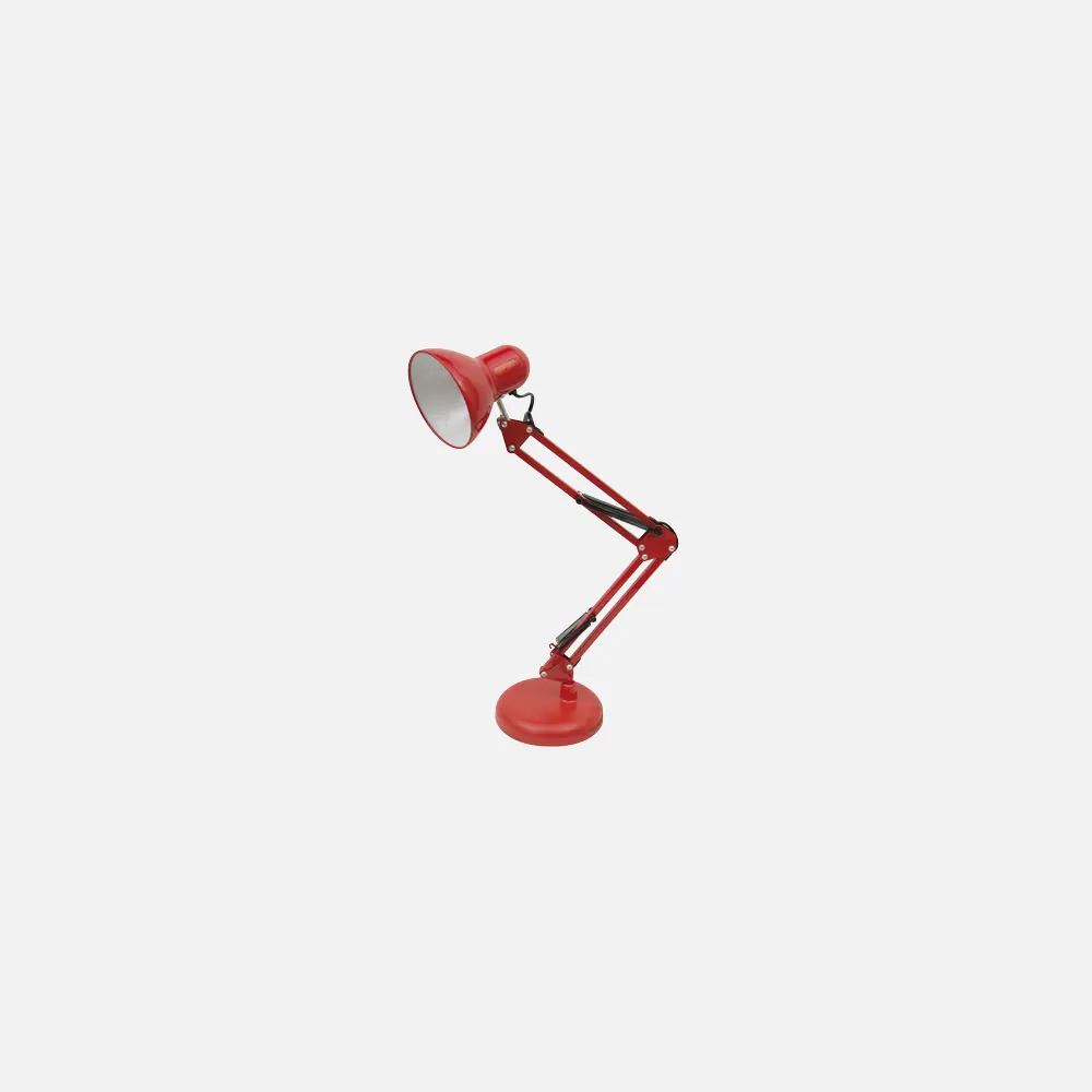 Flexo Serie Antigona Articulable 1xe27 Rojo (56x12)