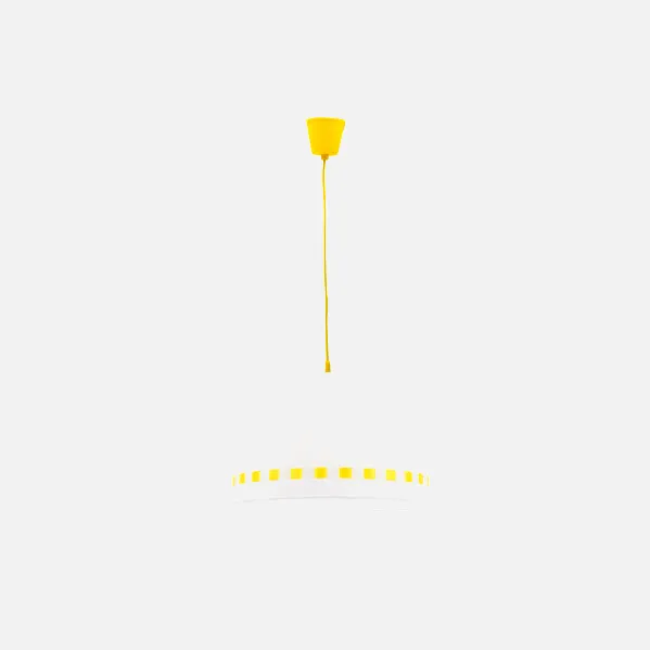 Colgante Lacito Amarillo 1xe27 Regx35d